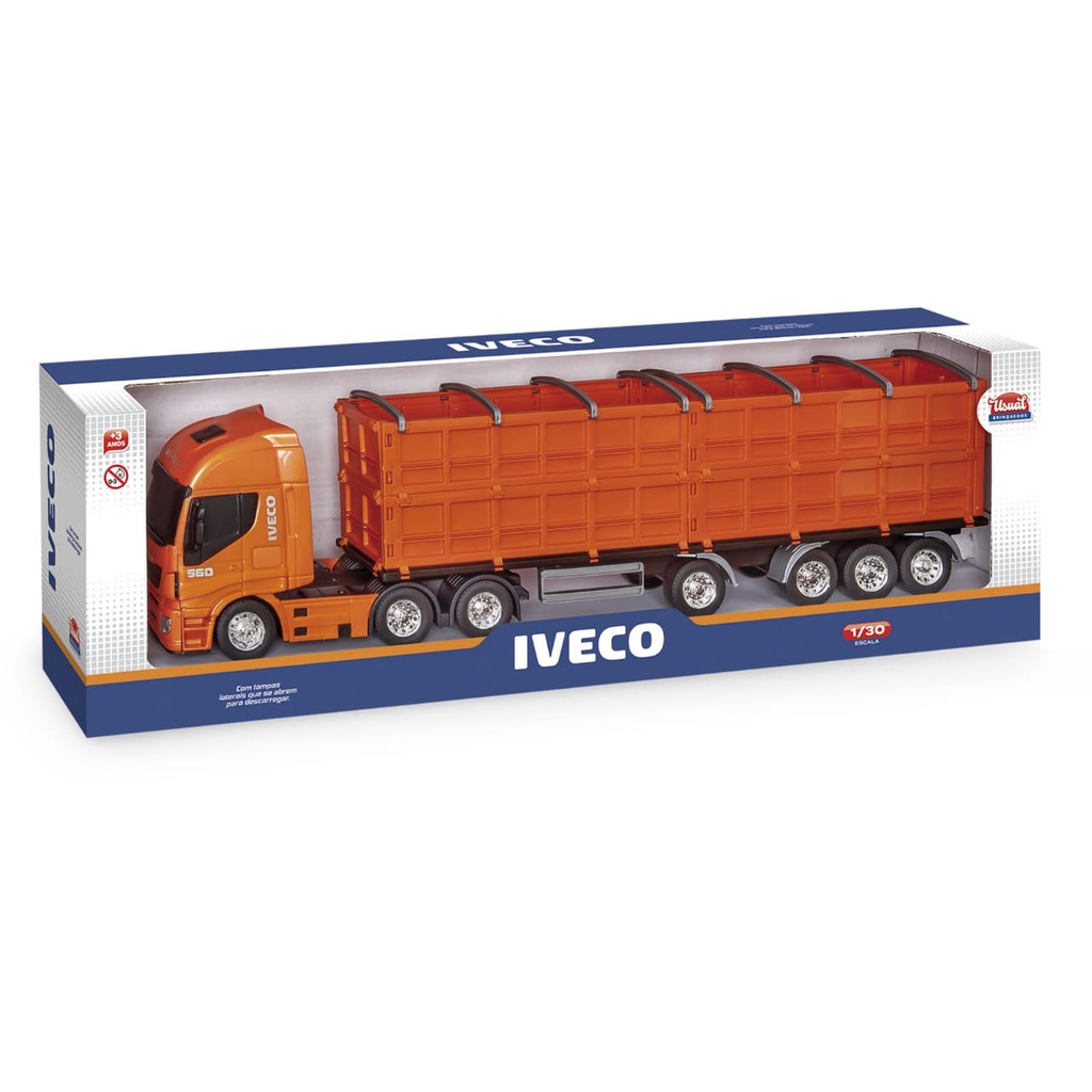 Brinquedos para Crianças / Primeira Viajem Caminhão Iveco Coletor de Lixo 