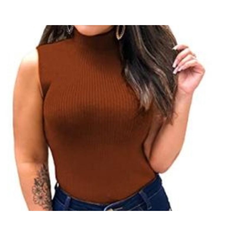 Blusa cheap cor marrom