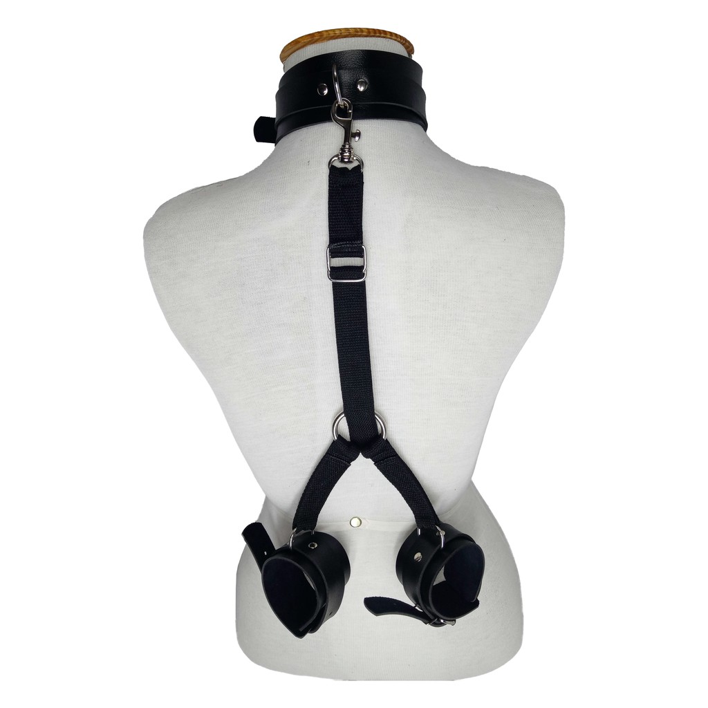 Algema Amarra Mãos E Pescoço Bondage Bdsm Fetiche Submissão | Shopee Brasil