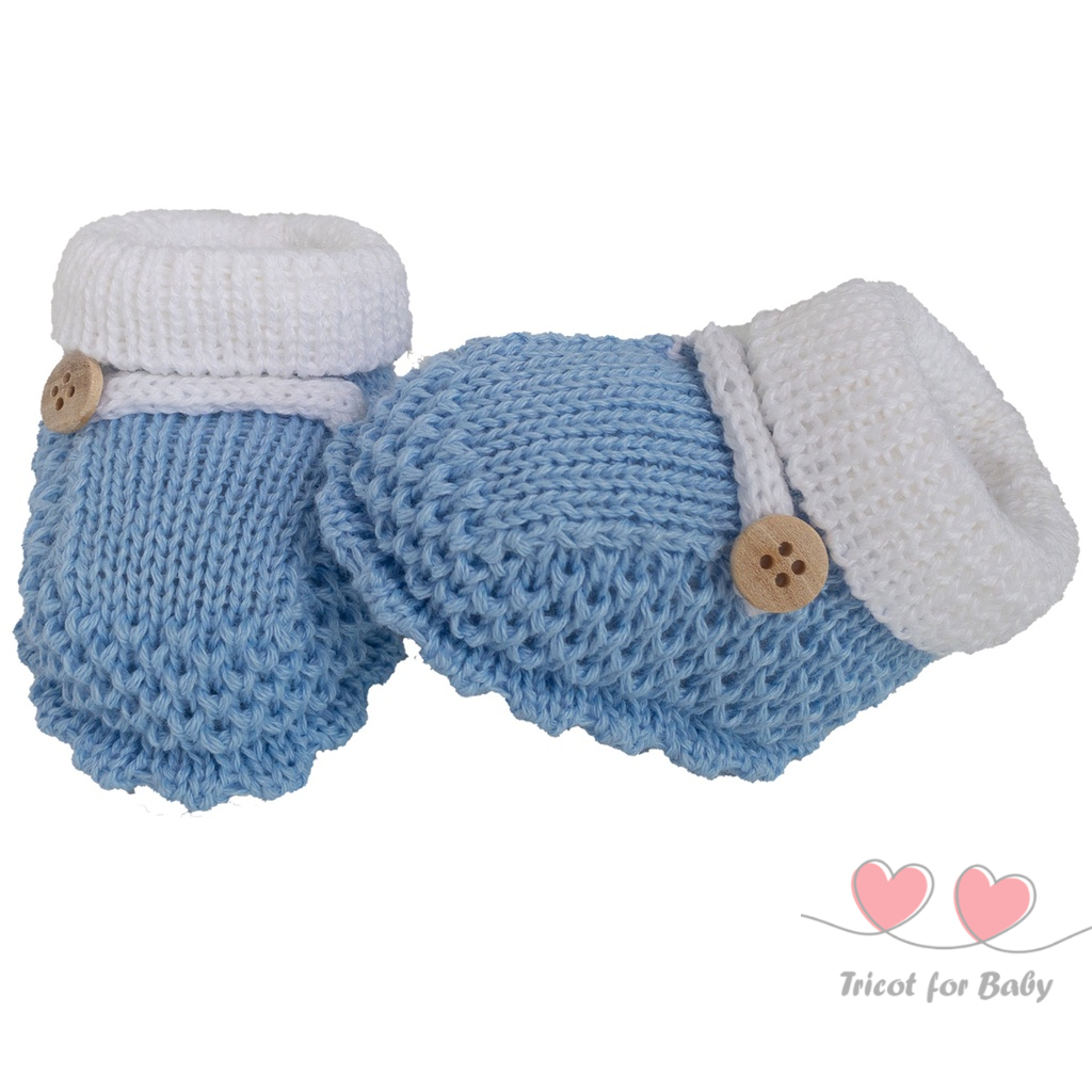 Sapatinho de croche para bebe de 3 sales meses