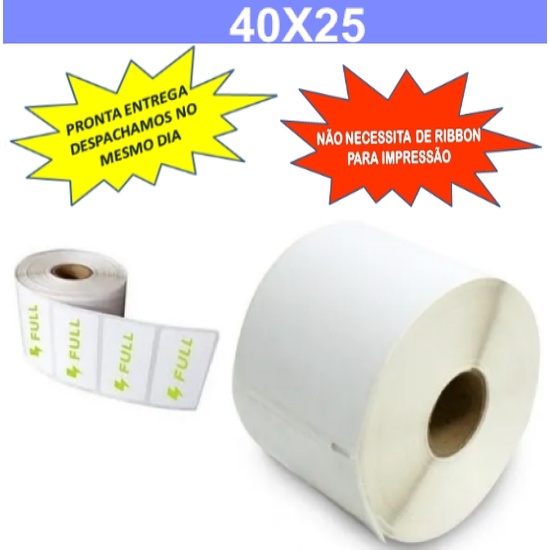 Kit 4 Rolos Etiqueta 10x15 + 4 Ribbons Jumbo Mercado Envios