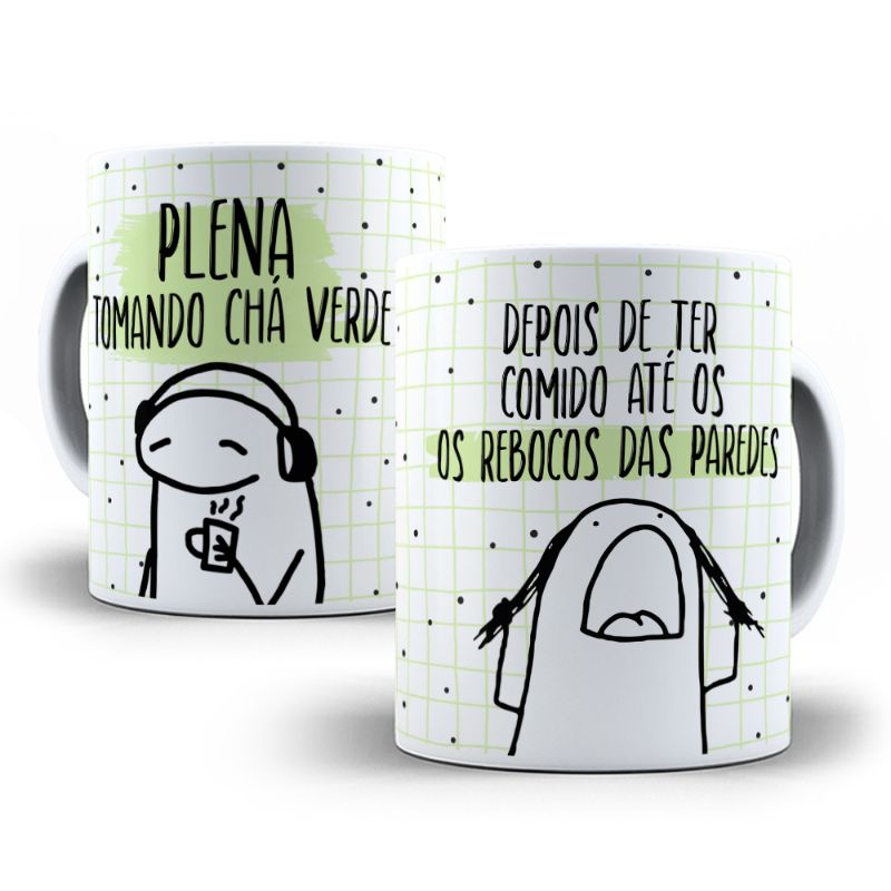 Caneca Meme Flork Dialogo