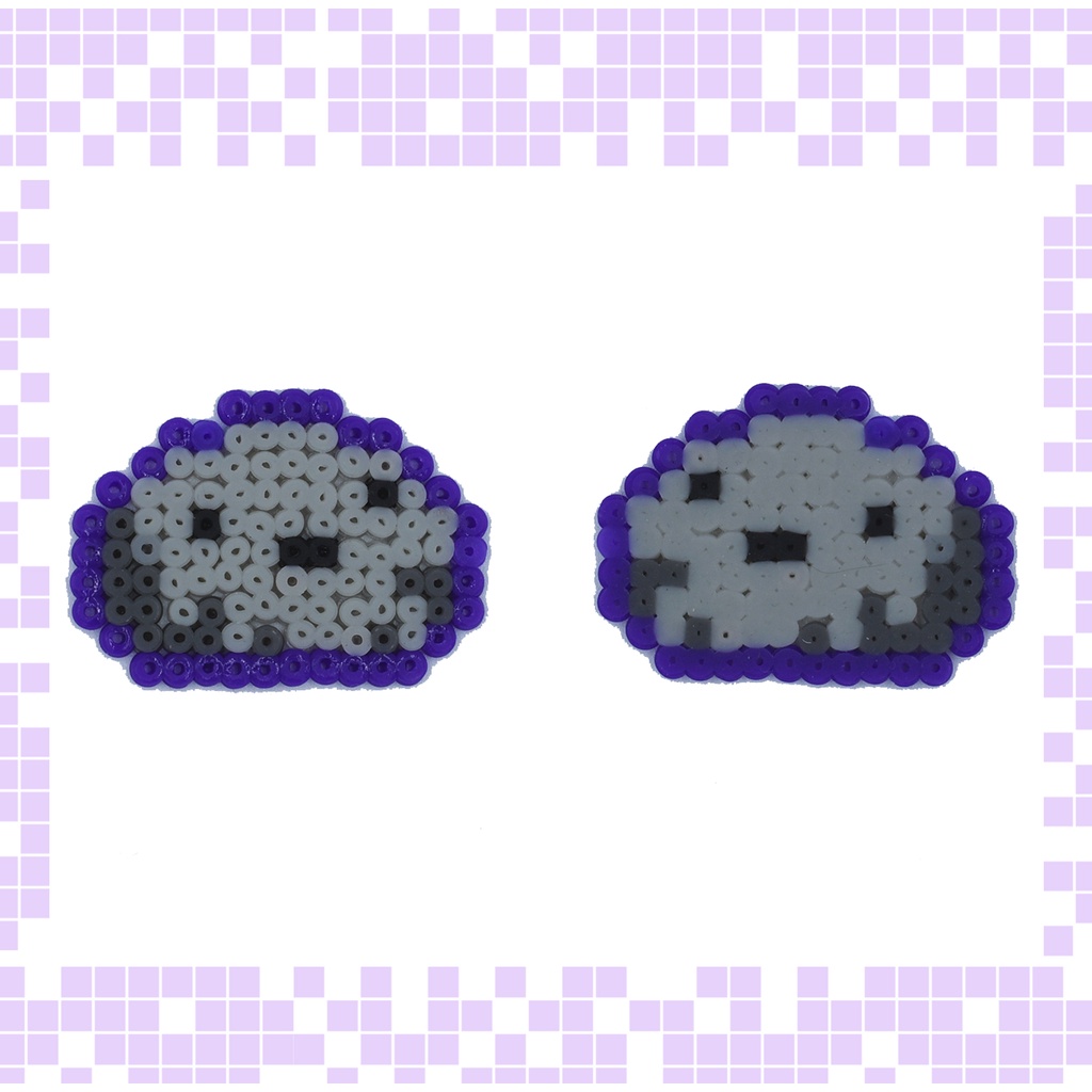 Omori Pixel Sprite Head Perler Bead Pattern, Bead Sprites