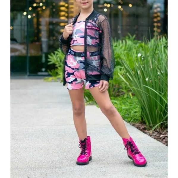 Roupa/conjunto menina infantil Blogueira Barbie