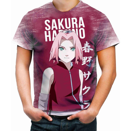 Blusa Moletom Personalizada Anime Naruto Sakura Haruno HD 10