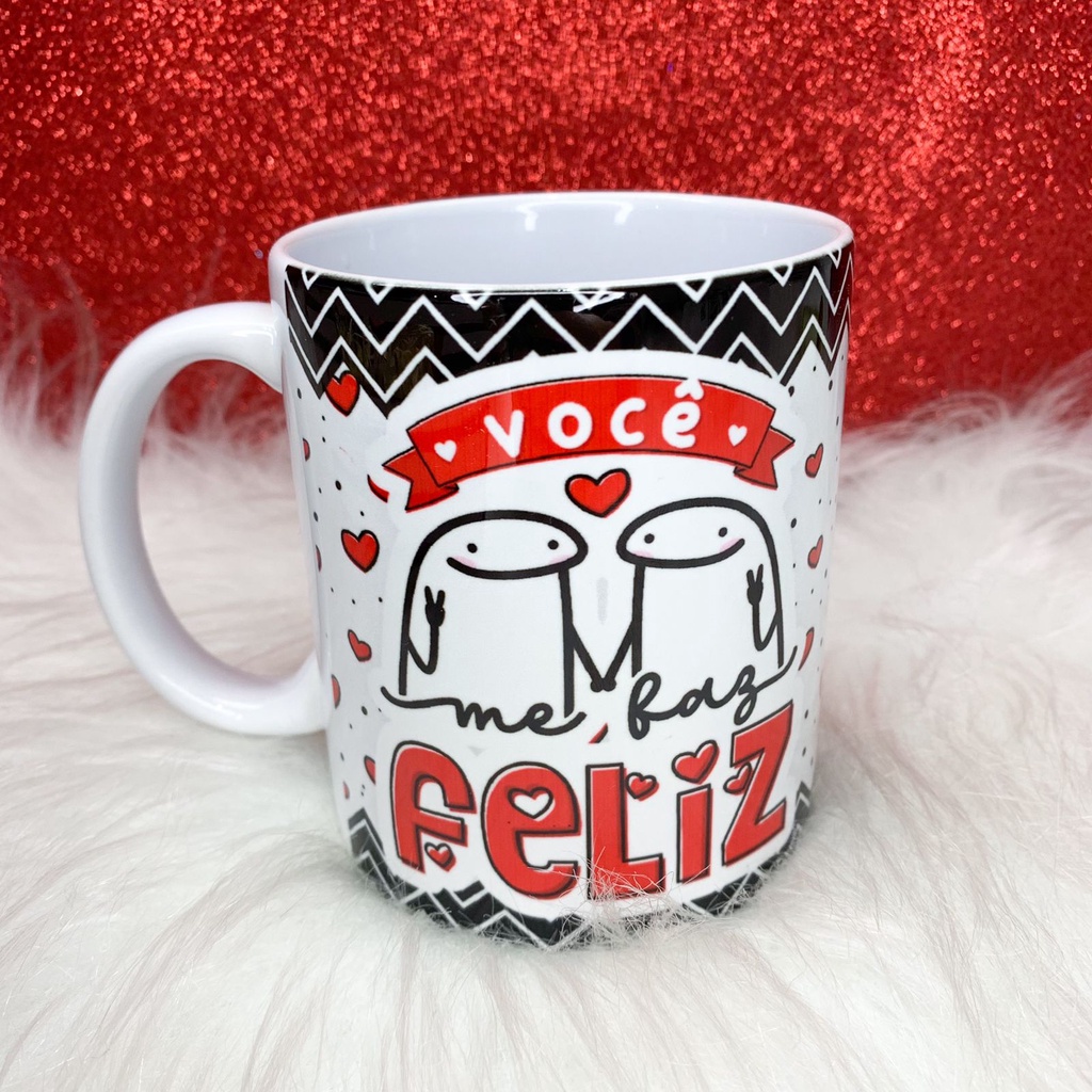 Caneca Personalizada com Colher - Preta Inicial com Nome Masculina e Frase  - Mimos Maria Personalizados