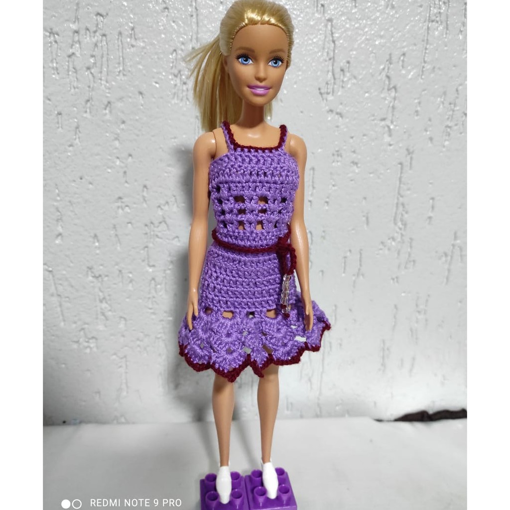 Vestido de crochê para Barbie, Vestido de crochê para Barbie