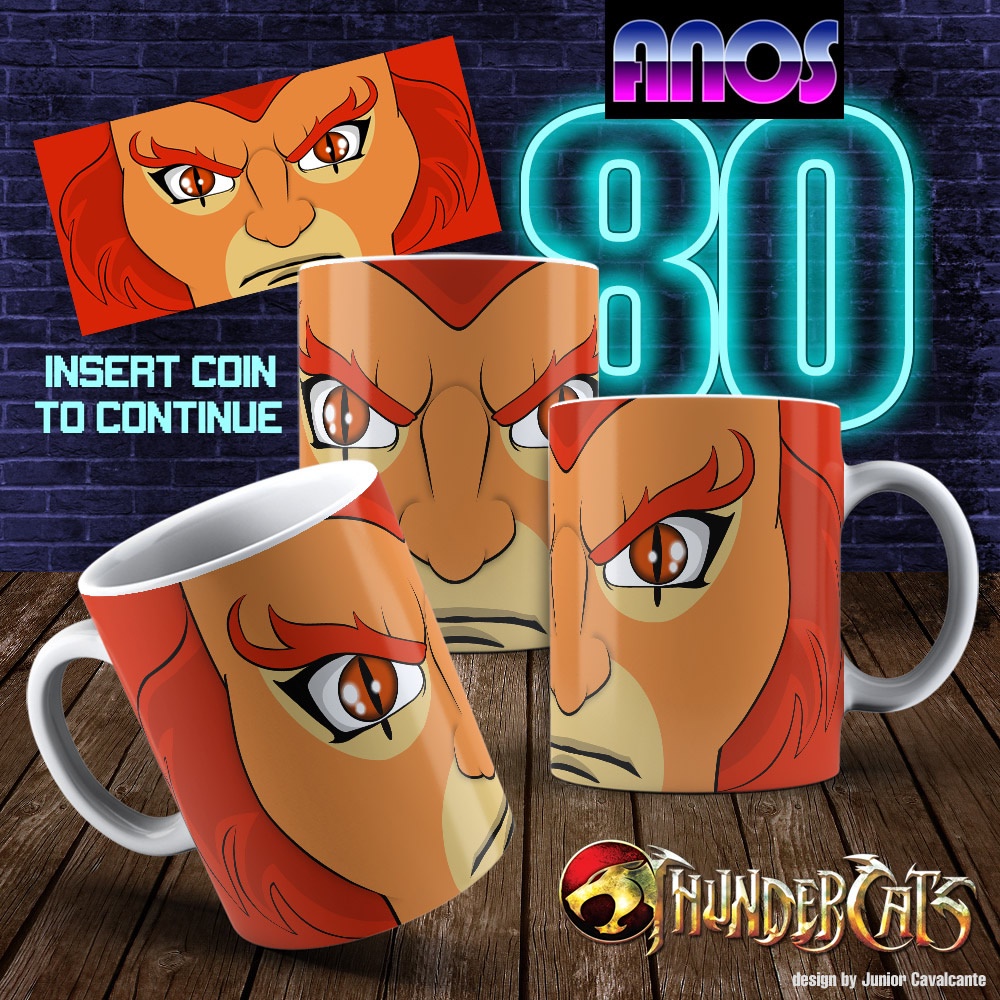 caneca thundercats desenho anos 80