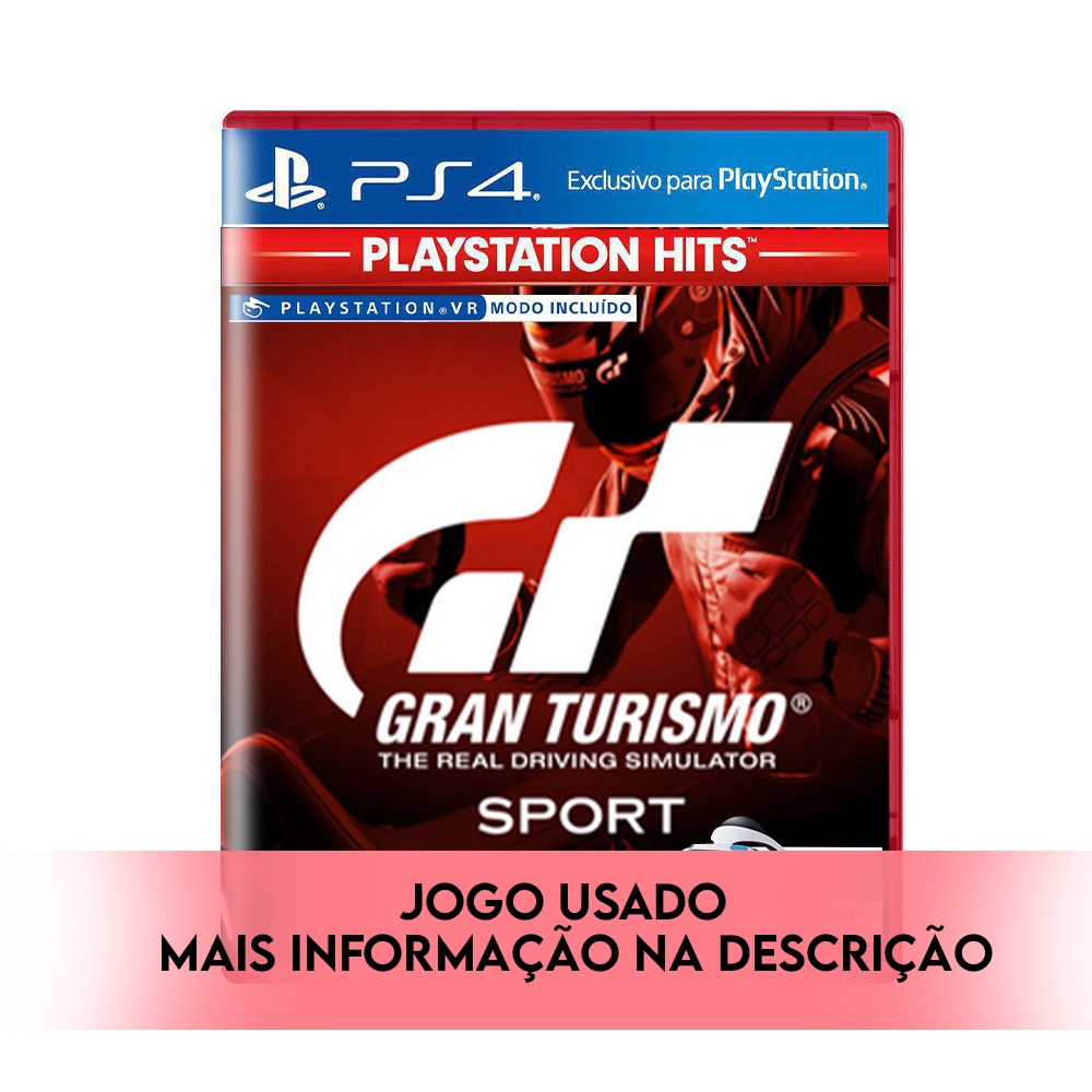 Jogo Gran Turismo Sport Ps4 Mídia Física Usado