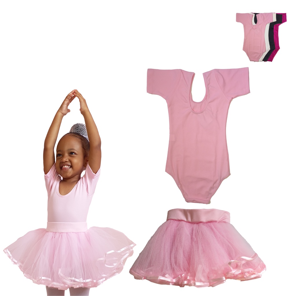 Saia de tule rosa hot sale bailarina