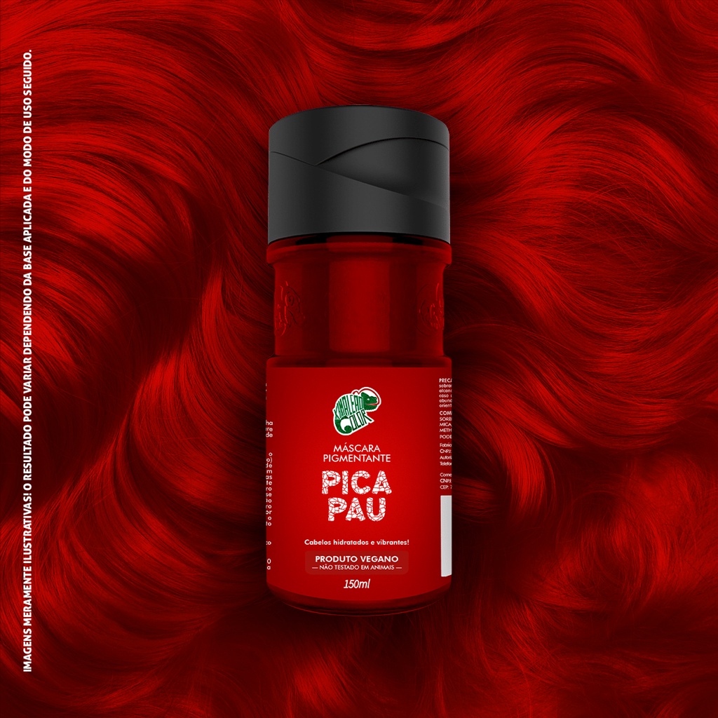 Máscara Pigmentante Kamaleão Color Pica Pau 150ml | Shopee Brasil