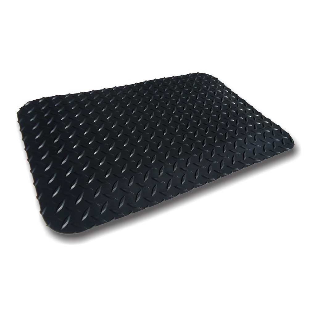 Rhino Mats 3 -ft x 15 -ft x 1/2 -in Black Rectangular Indoor or Outdoor Utility Mat Rubber | KCT315