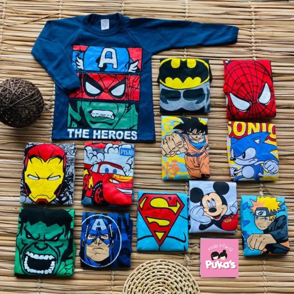 Camiseta Infantil Led Homem de Ferro Manga Curta Marvel