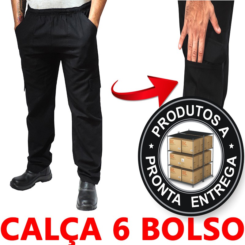 Calça para hot sale fardamento masculino