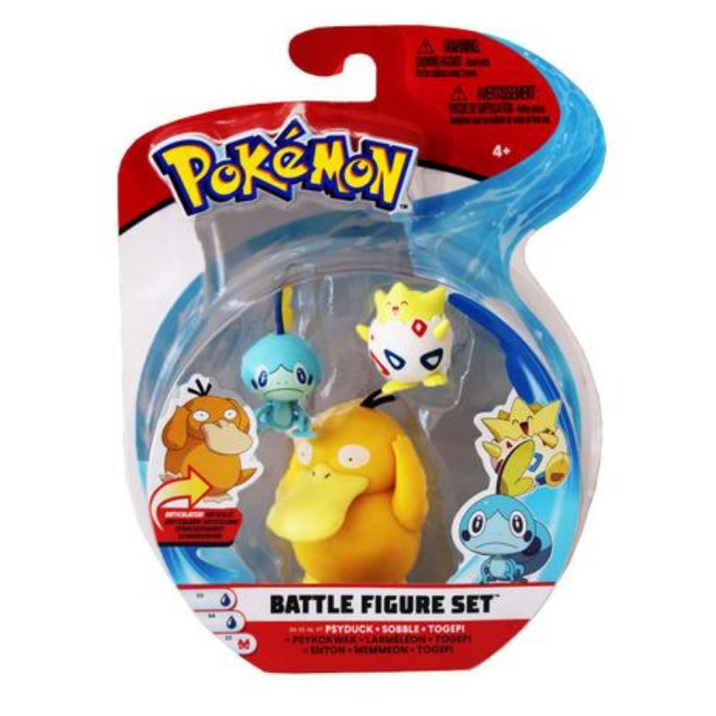 Pokemon Battle Figure Loudred, Pikachu e Jigglypuff - 2603 sunny