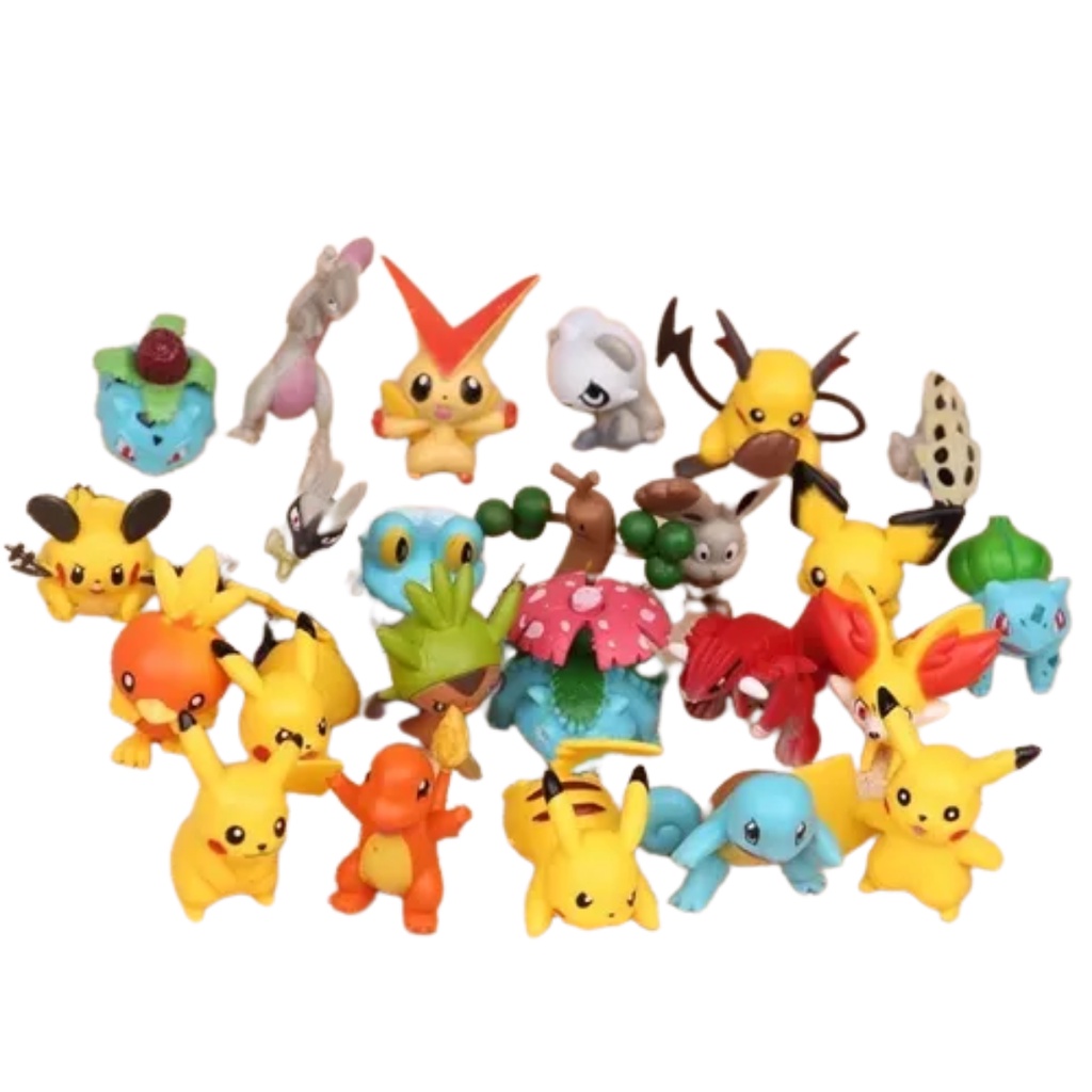 Pokémon Kit 48 Miniaturas Sem Repetições - Brinquedo Coleção