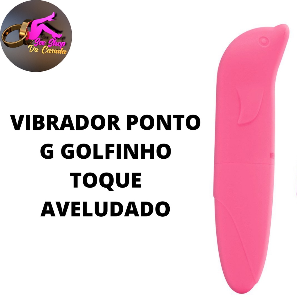 Vibrador Ponto G Golfinho toque aveludado, 12 cm | Shopee Brasil