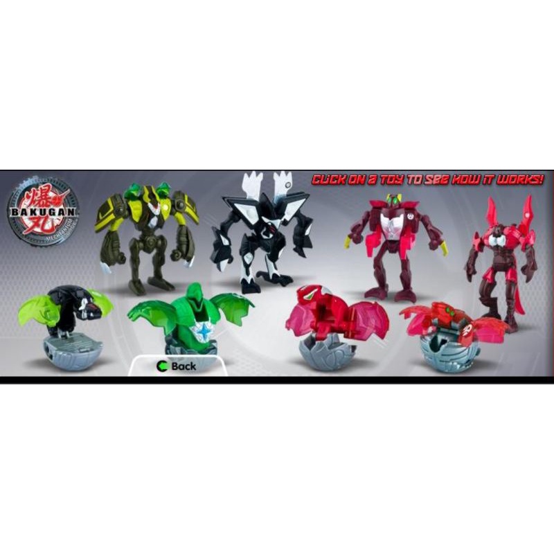 Bakugan mcdonalds hot sale toys 2011