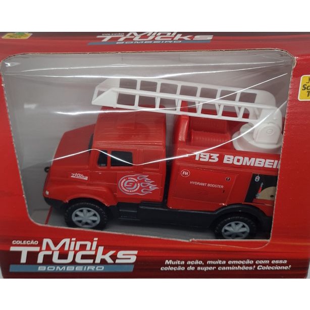 Brinquedo Caminhao Bombeiro Mini Truck 073 - Samba Toys