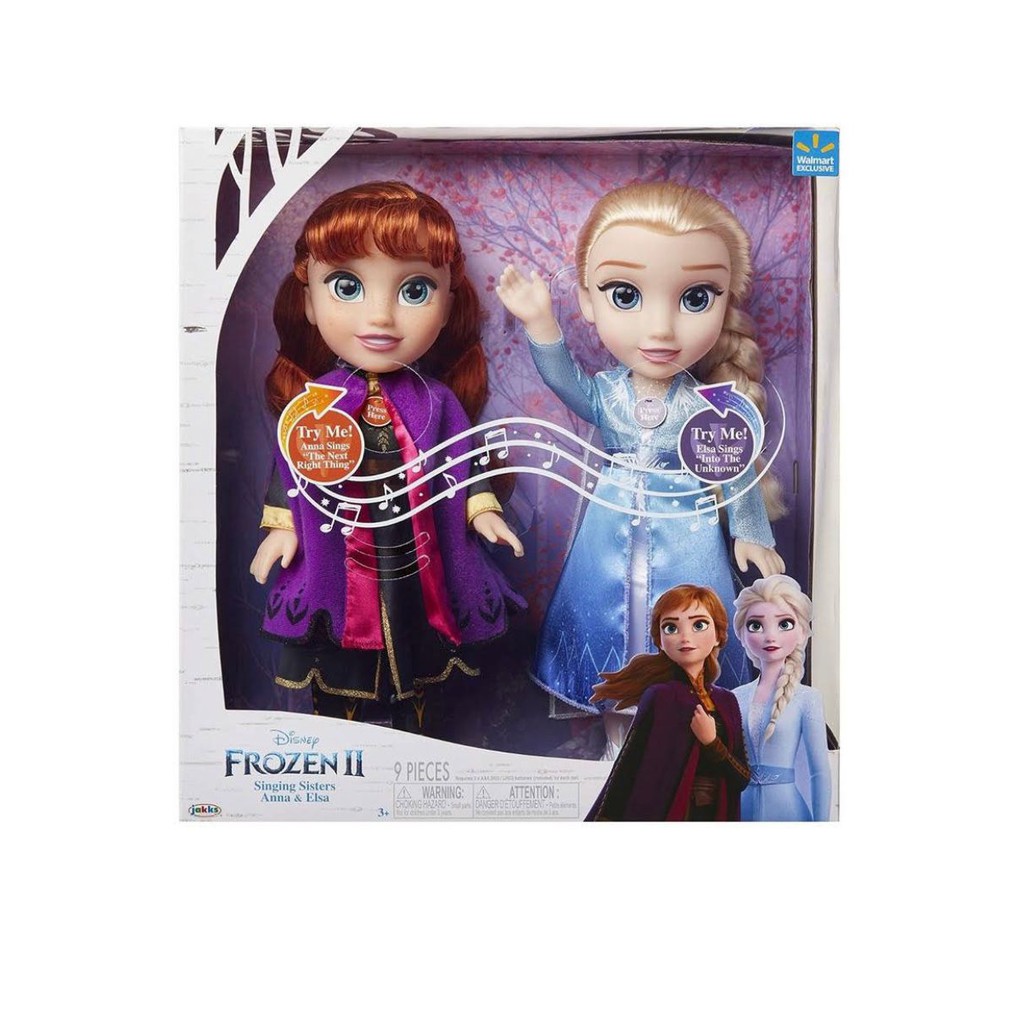 Boneca Frozen Elsa e Anna Que Fala 8 Frases - Elka | Shopee Brasil