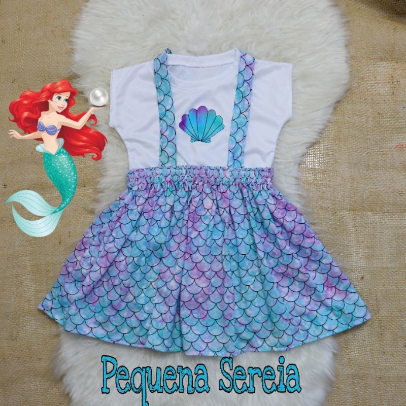 Vestido Fantasia Pequena Sereia -Deluxe – Pop Candy