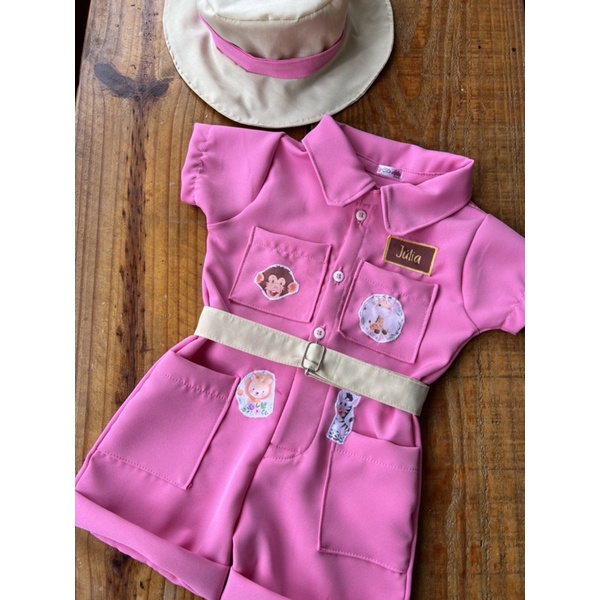 Roupa safari 2024 infantil feminina