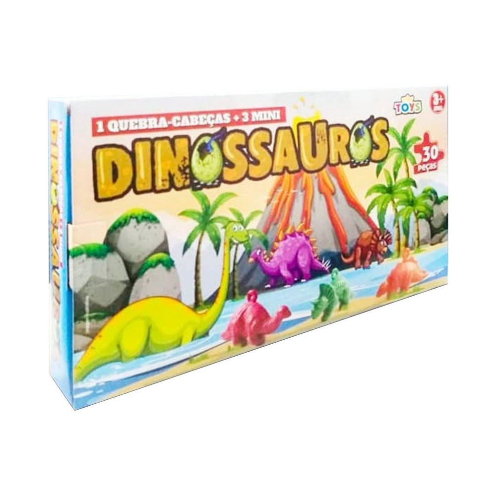 Quebra-Cabeça Dinossauro 30 Peças – Polaris Conveniência