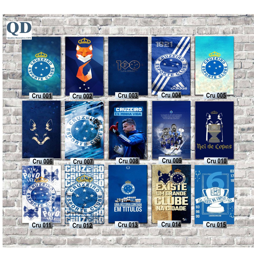 Kit 3 Quadros Decorativo Cruzeiro Bh