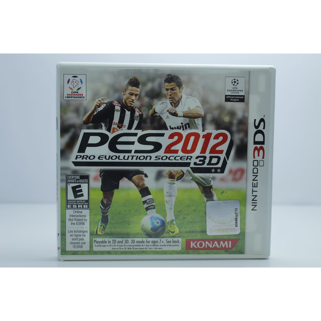 Pro Evolution Soccer 2012 3D (Nintendo 3DS, 2012) game not in original box