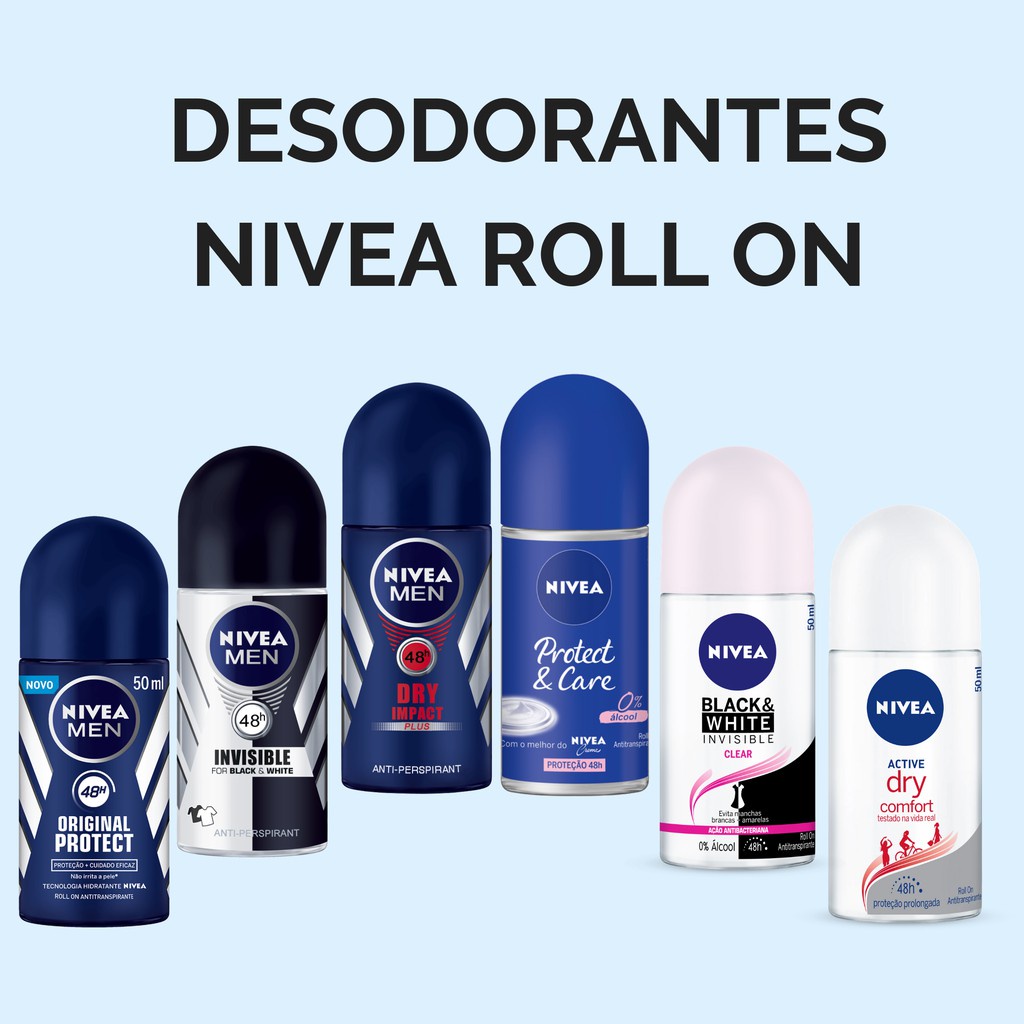Desodorante Roll-On Nívea Dry Comfort Fem 50ml - NIVEA