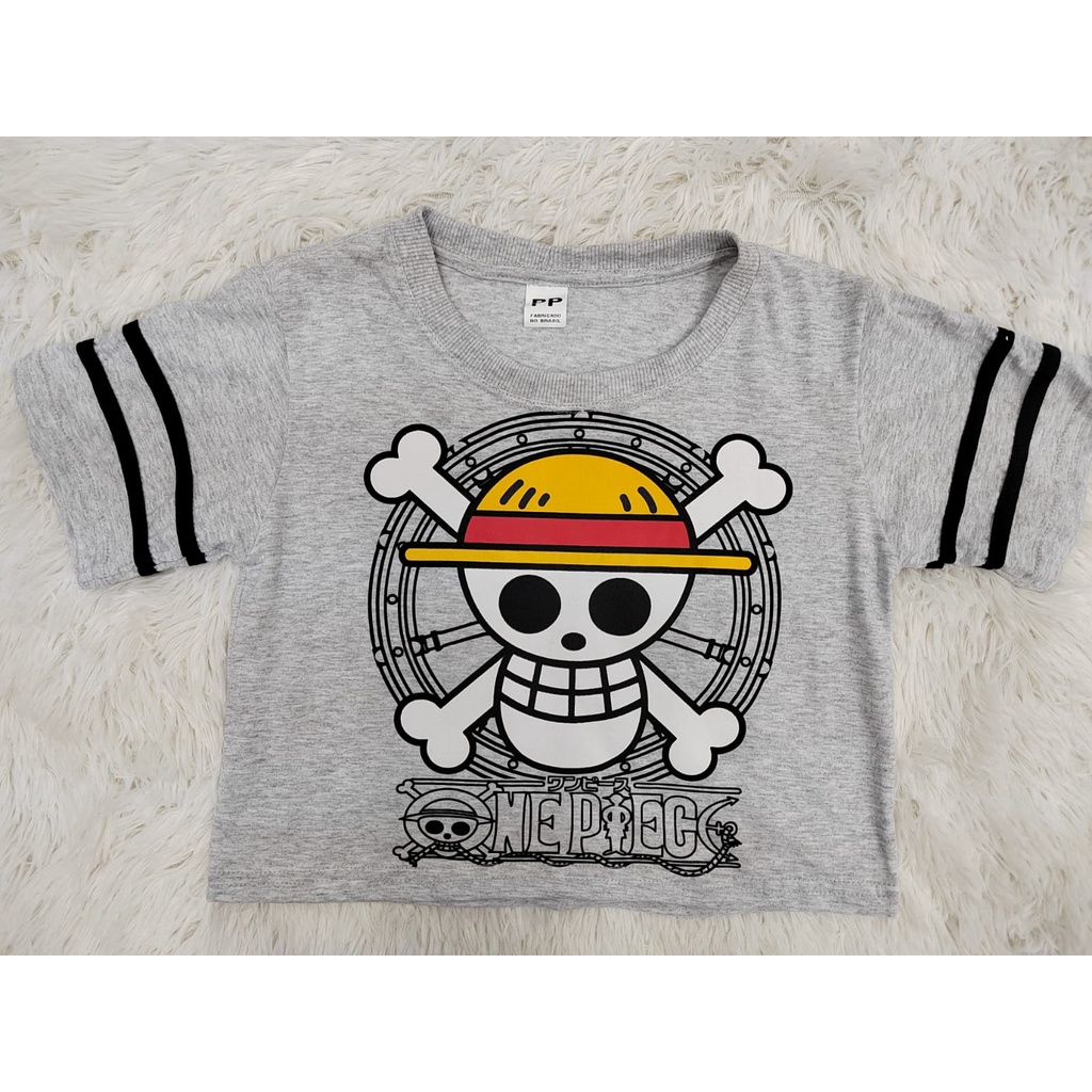 Cropped camisa One Piece Anime | Shopee Brasil