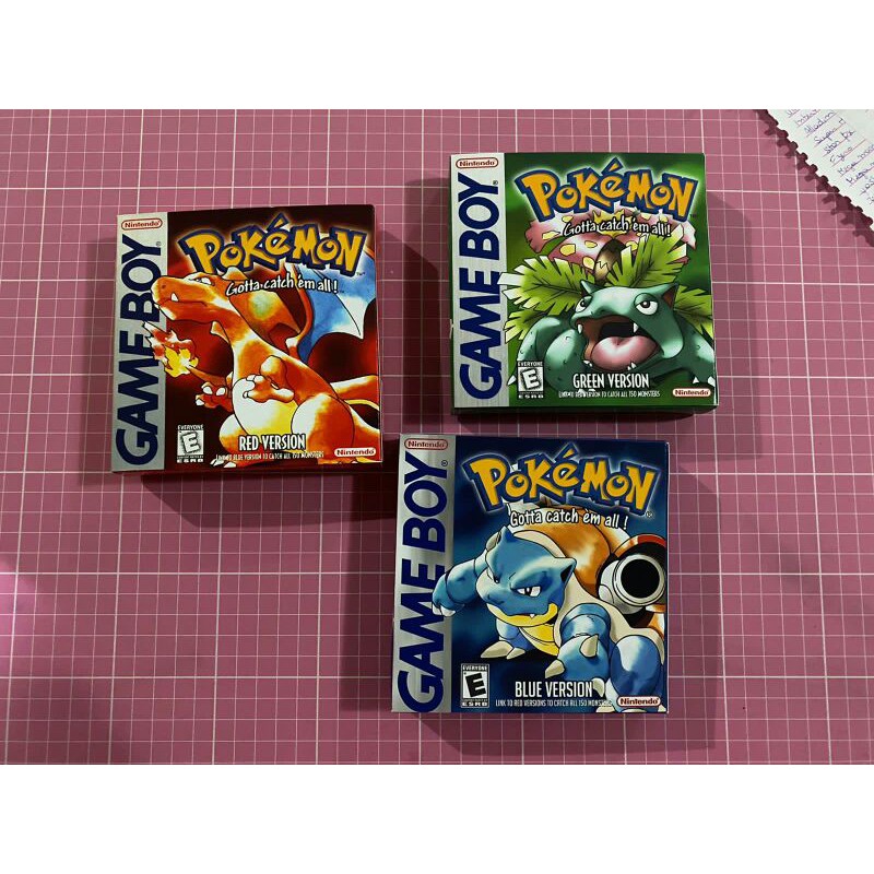 caixa com berço repro para pokemon yellow de gameboy classic gb