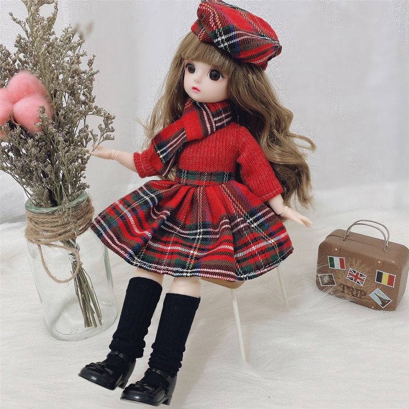 Compre Mini boneca bjd artesanal 1/6, boneca fofa de maquiagem com  articulação móvel de 30cm, roupas de princesa, acessórios de terno,  brinquedo infantil, presentes para meninas