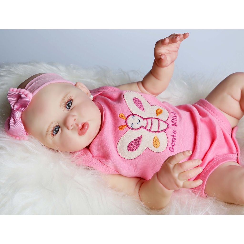 Bebê Reborn Boneca Corpo Siliconado Modelo Novo Barata - ShopJJ