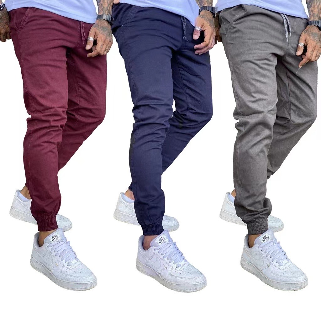 Manfinity Homens Calça jeans reta Detalhe de zíper