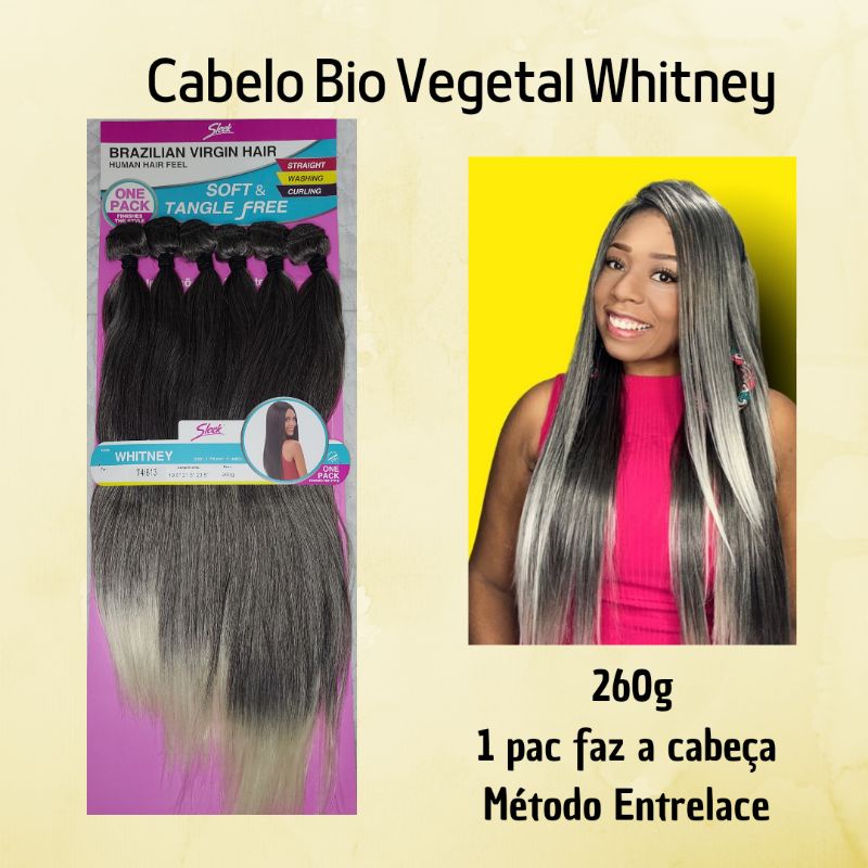 Cabelo Bio Vegetal Whitney - Sleek Brazilian Virgin Hair