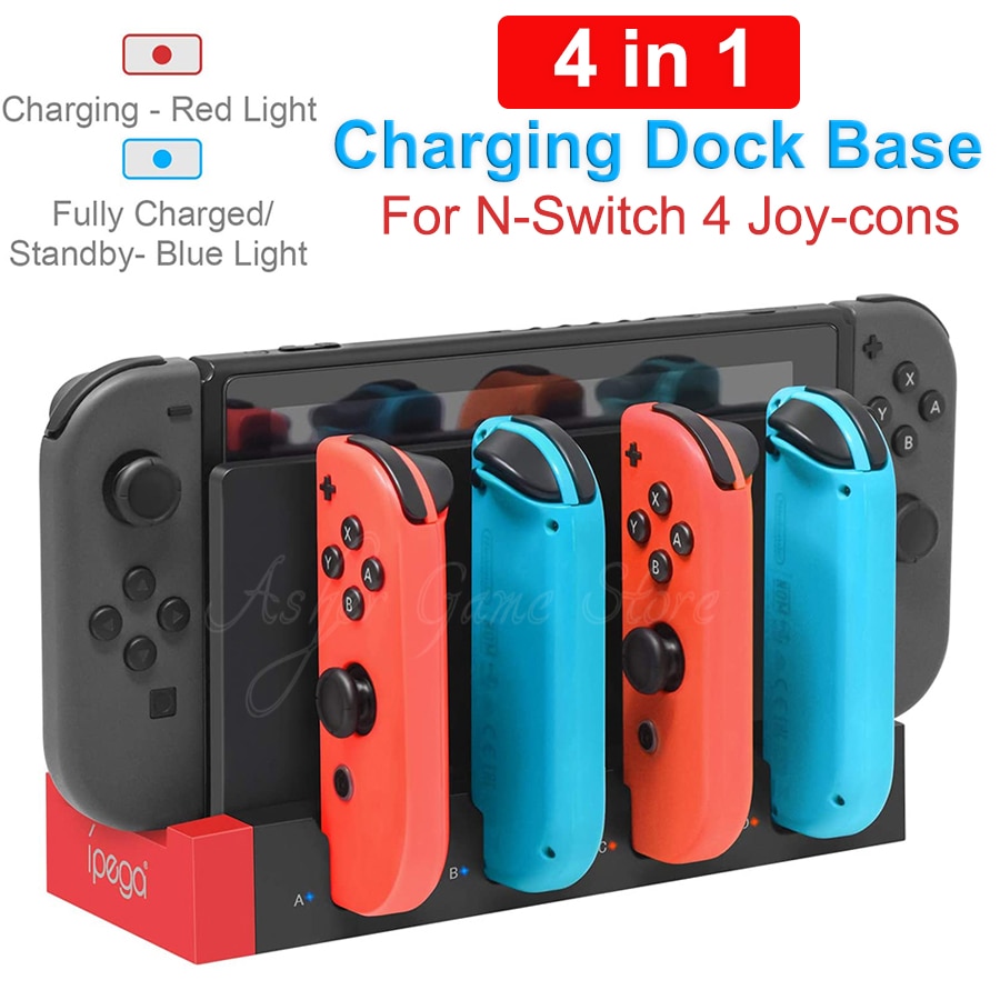 Estação organizadora de jogos Switch com carregador controlador, base de  carregamento para Nintendo Switch e Joycons OLED, armazenamento e  organizador