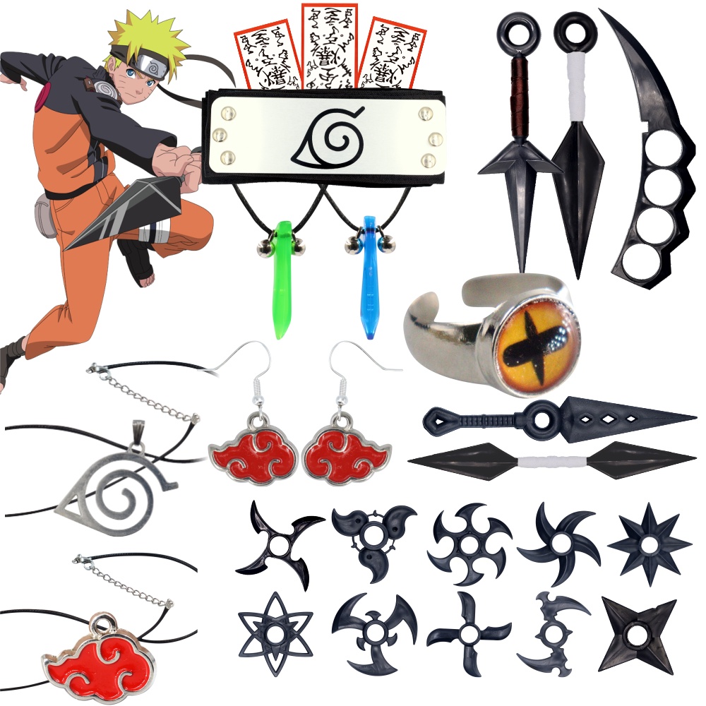 Brinco naruto uzumaki naruto Anime Desenho Geek Brinco Divertido