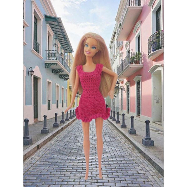 Roupa de boneca em crochet #barbie #doll #clothes