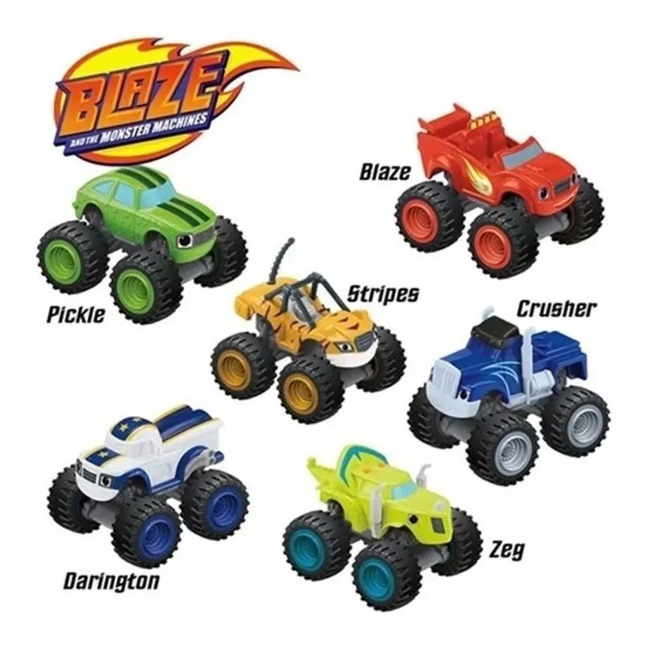 Blaze Monster Machines Carro Brinquedos 6 Pçs/set Puxar Para Trás Carro  Saneamento Corrida Modelos De Engenharia Cores Aleatórias Educacional  Crianças Brinquedo - Trilhos Para Carros E Bicicletas - AliExpress