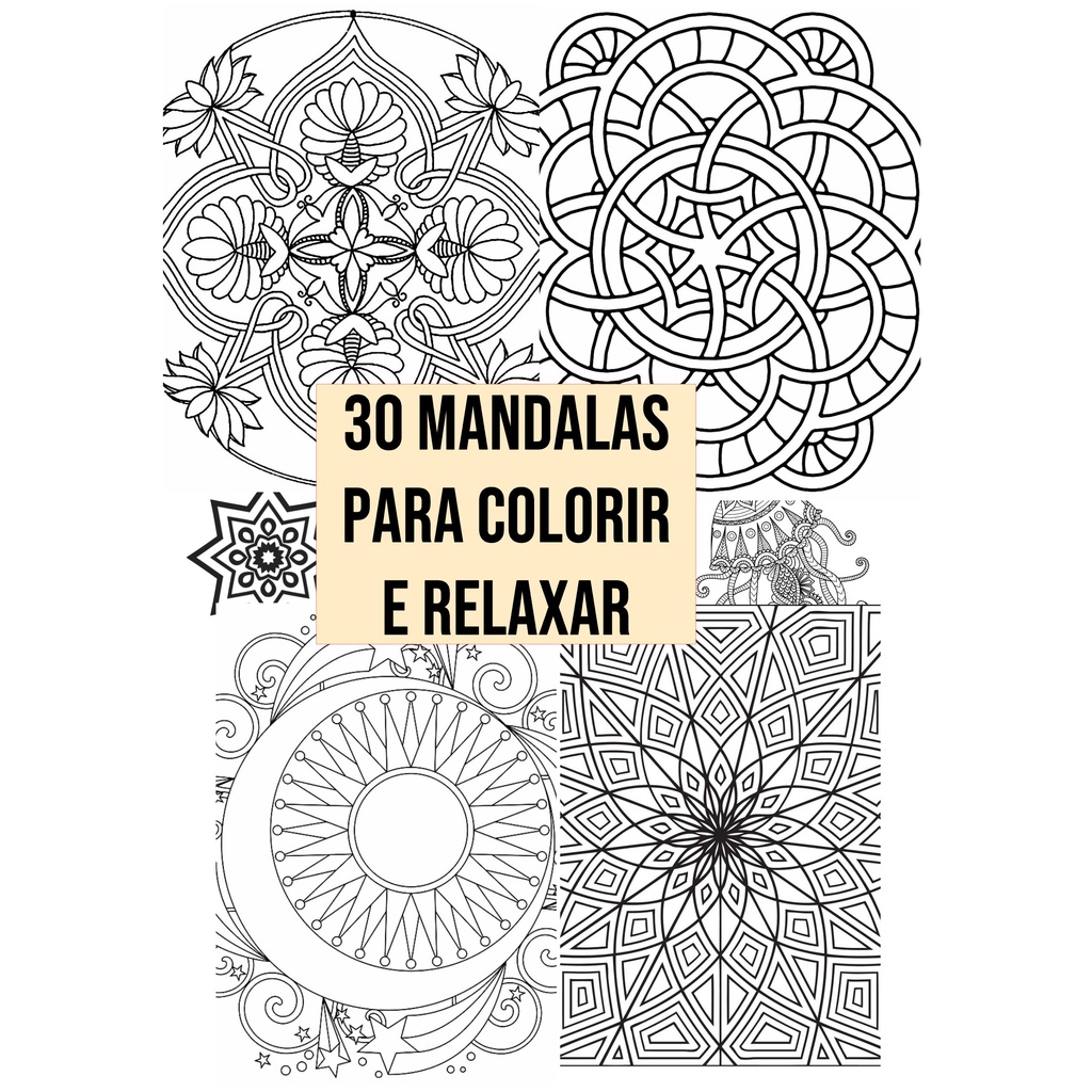 30 Desenhos de Mandala para Colorir - Online Cursos Gratuitos