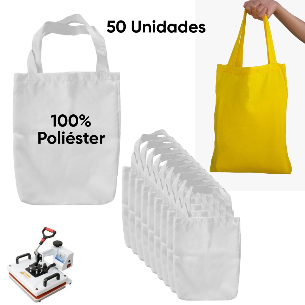 50 Sacolas Ecológica Retornável Eco bag Premium - aonda - Sacola Ecológica  / Ecobag - Magazine Luiza