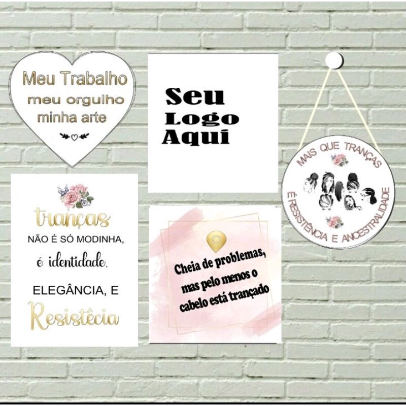 Quadro Decorativo Cabelos Salão Cabeleireira Mulher Decor