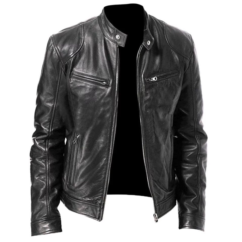 Jaqueta masculina hot sale de motoqueiro