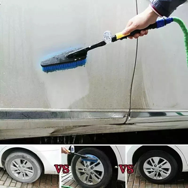 Jogo de escova de lavagem de carro 360 ° spin carro mop microfibra escova  de limpeza de carro destacável esfrega escova para o jardim de limpeza de  casa de carro - AliExpress