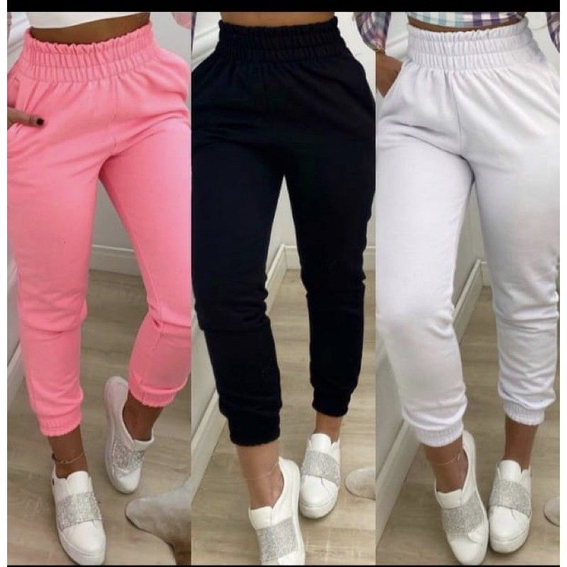 Outono Inverno Feminino Sweatpants Calças Empilhadas Tamanho S 2xl Leggings  De Cintura Alta Calças Com Cordão De Lã De $31,93