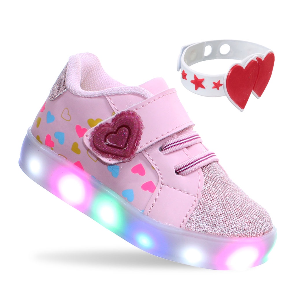 Tenis infantil menina sales com luz