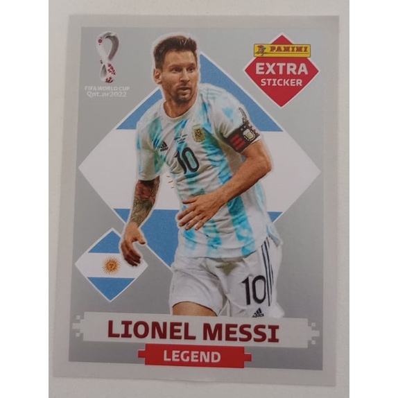 Figurinha Messi Rara Legend Prata Copa 22 Original