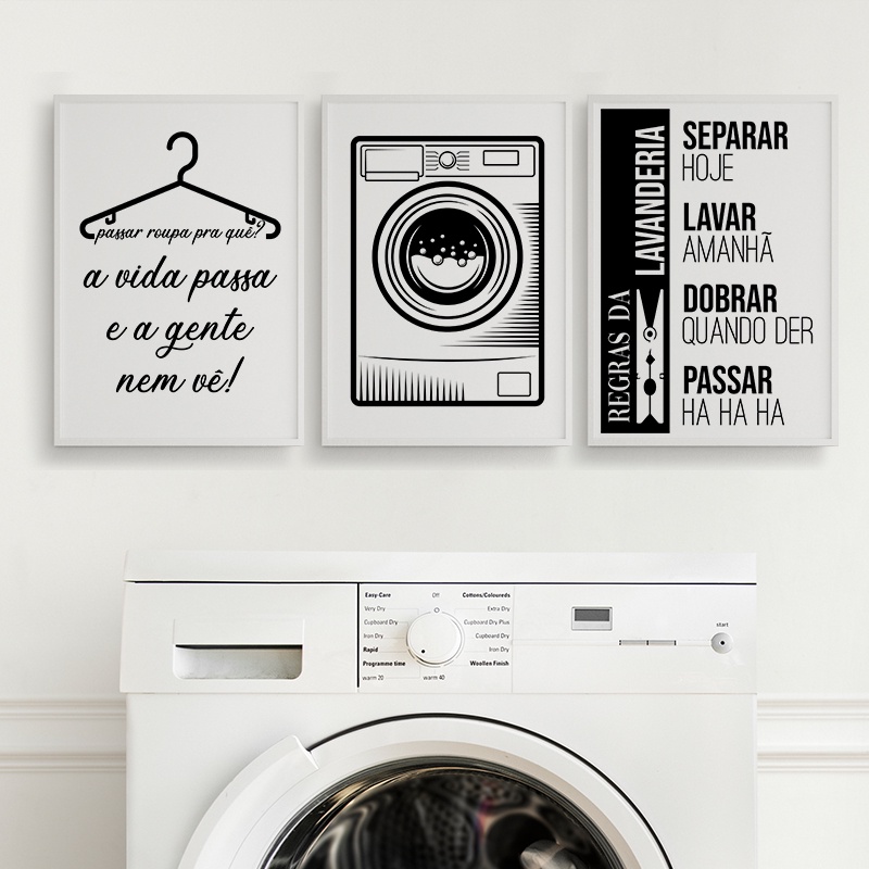 Quadros Salão Beleza Diva Motivação Frases 3 Peças 20x28cm