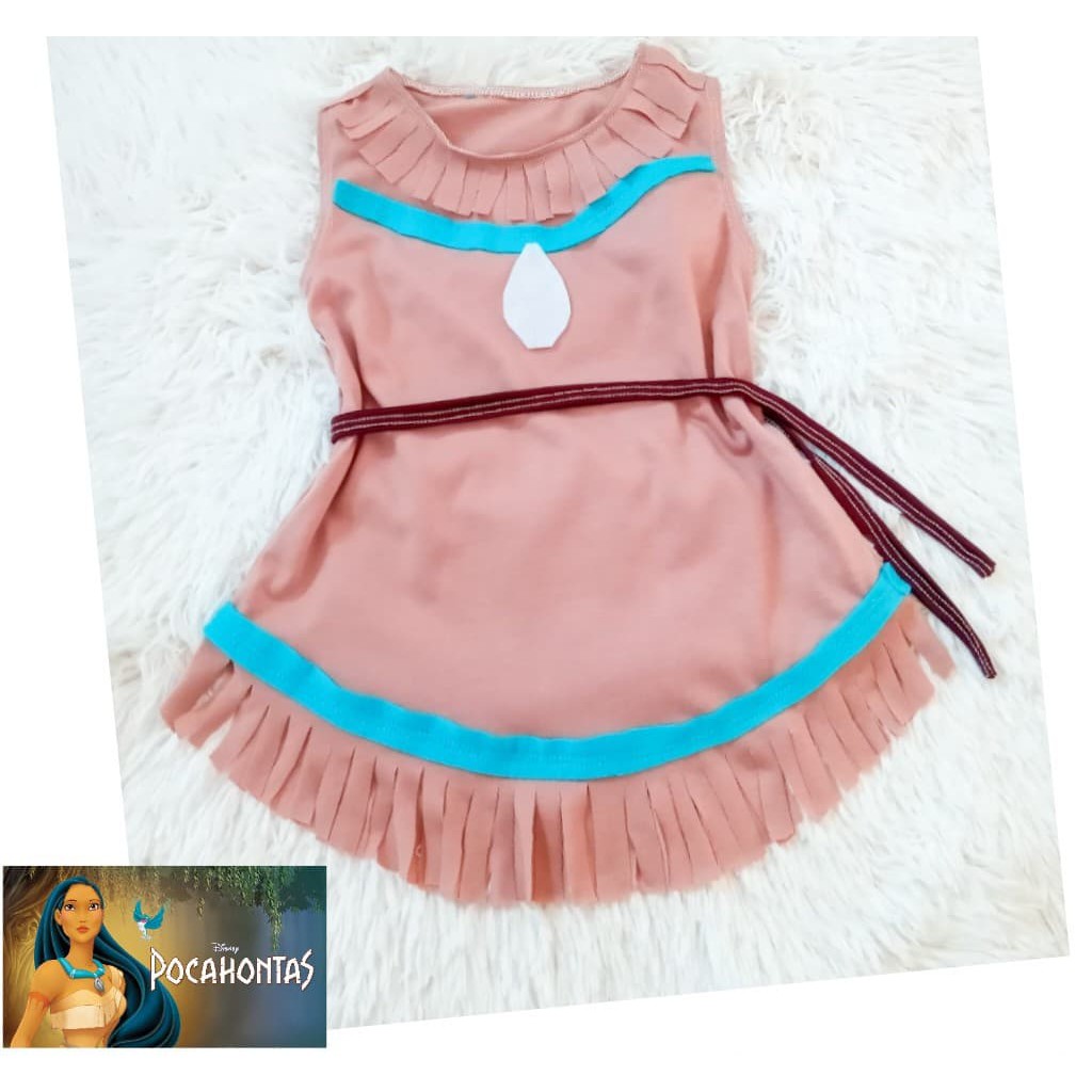 Fantasia Pocahontas Infantil Vestido